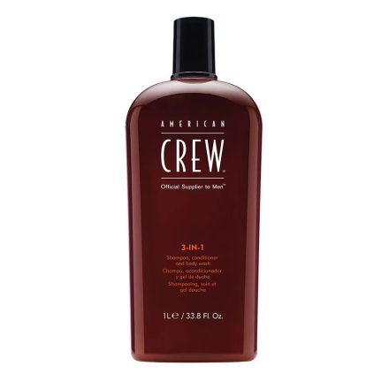 American Crew 3-In-1 sampon-balzsam-tusfürdő, 1 l